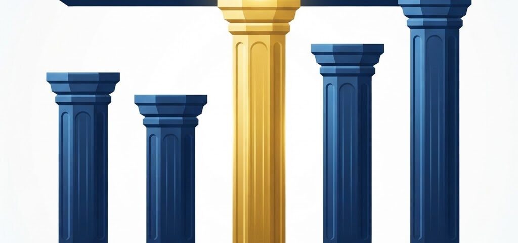 5 Critical Success Factors — five pillars supporting business growth