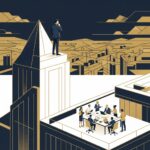 CEO standing alone at a mountain peak - executive loneliness and peer advisory